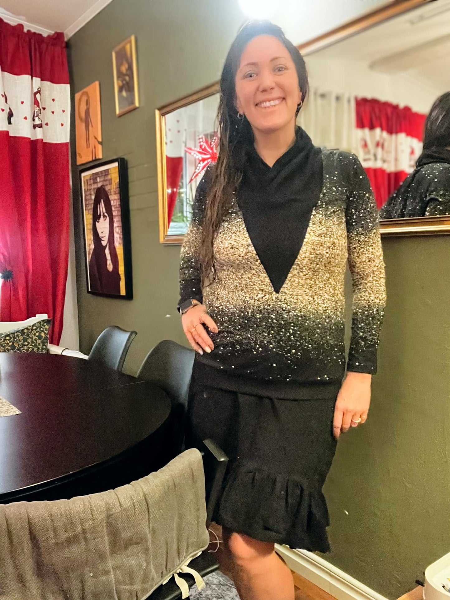 Snob Sweater Dress Strl 34-56 Pappersmönster