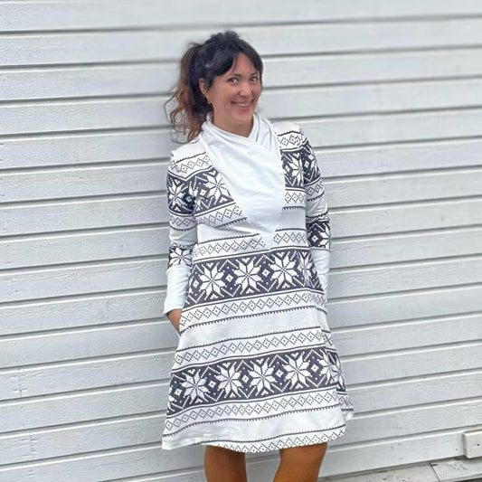 Snob Sweater Dress Strl 34-56 PDF-mönster
