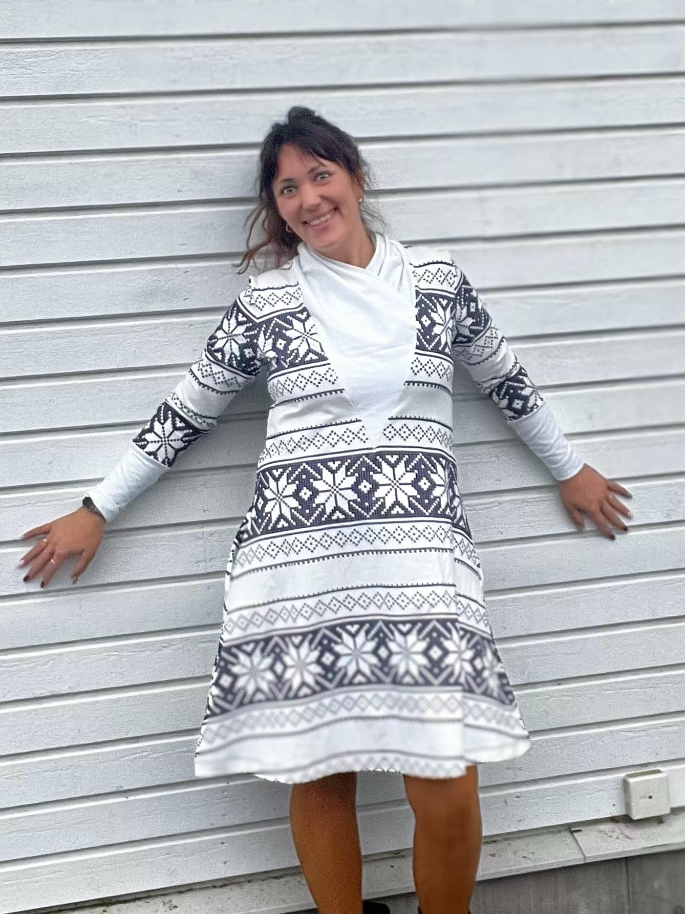 Snob Sweater Dress Strl 34-56 Pappersmönster