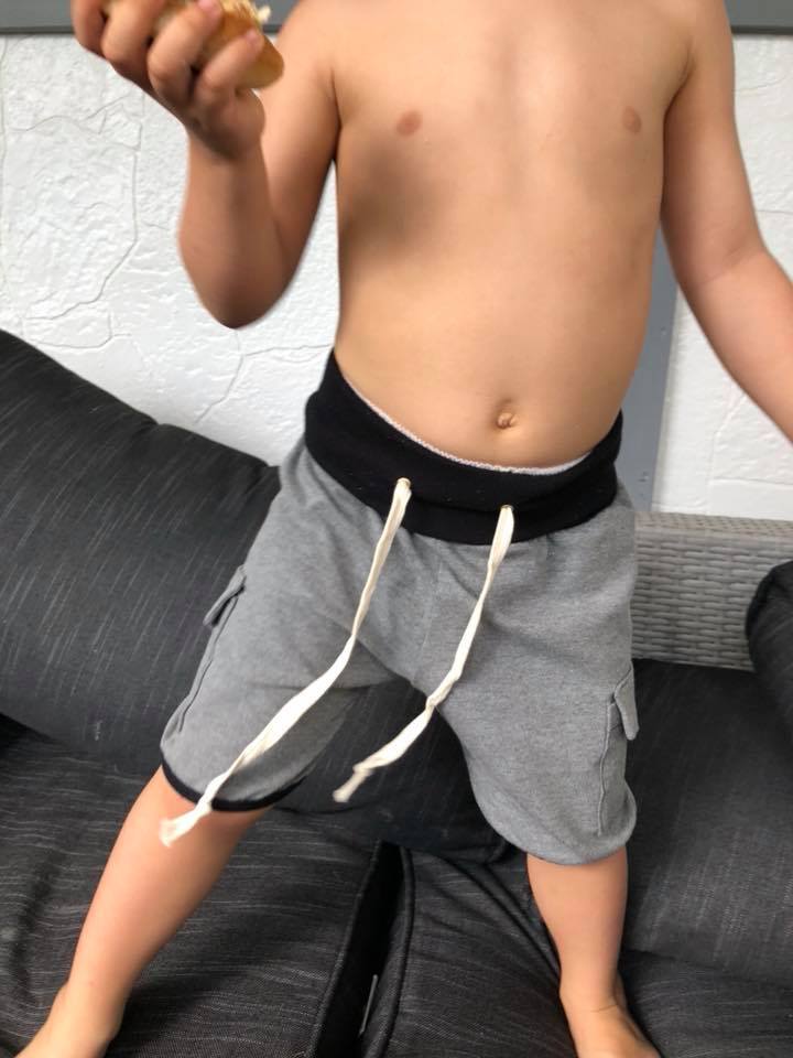 Cozy Cargo Shorts strl 56-140 PDF-mönster