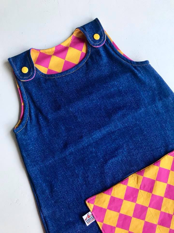 Karlssons Dungaree Dress Strl 62-164 PDF-mönster