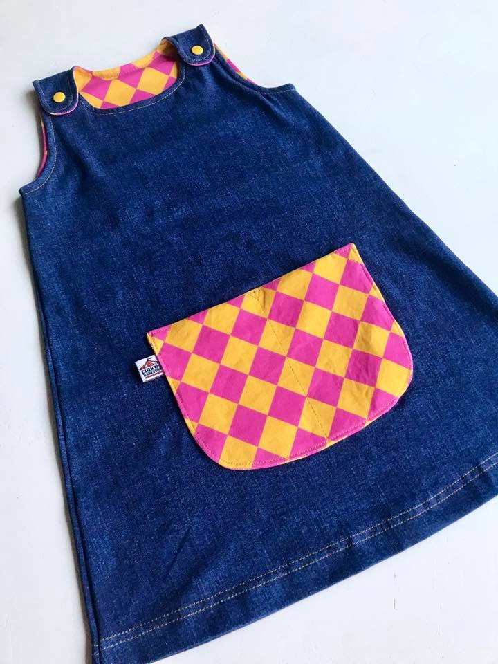 Karlssons Dungaree Dress Strl 62-164 PDF-mönster