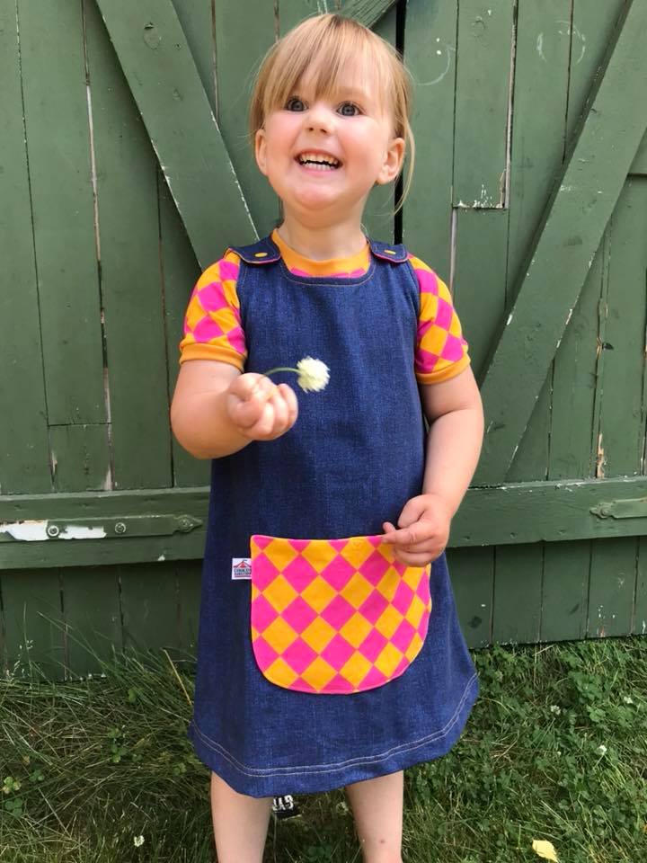 Karlssons Dungaree Dress Strl 62-164 PDF-mönster