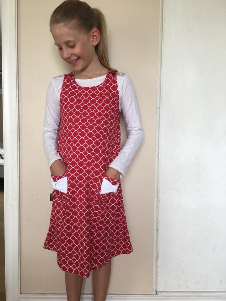 Karlssons Dungaree Dress Strl 62-164 PDF-mönster