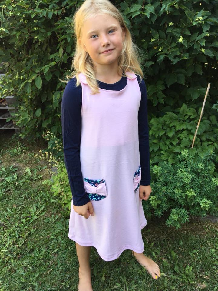 Karlssons Dungaree Dress Strl 62-164 PDF-mönster