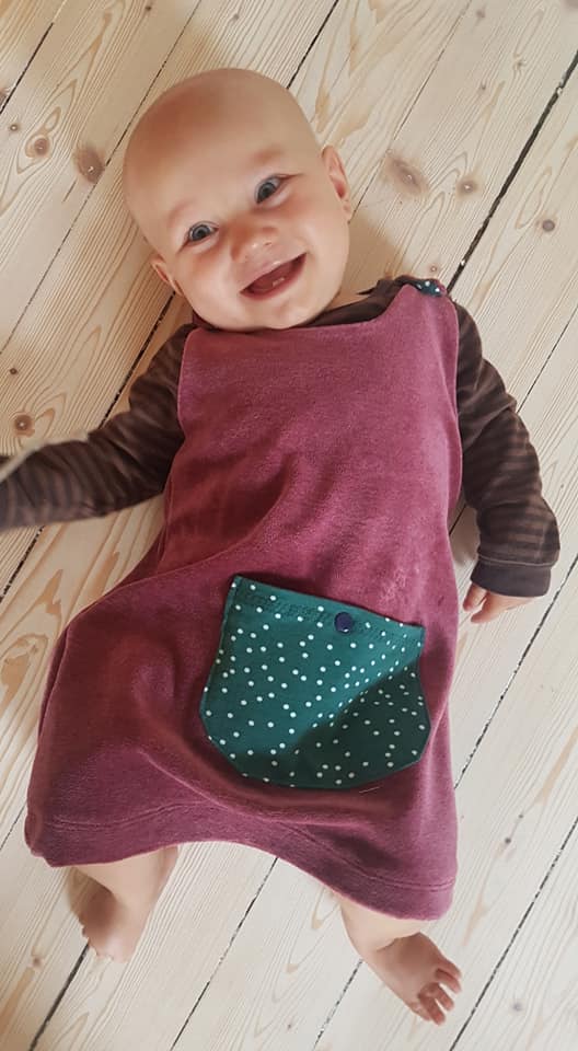 Karlssons Dungaree Dress Strl 62-164 PDF-mönster