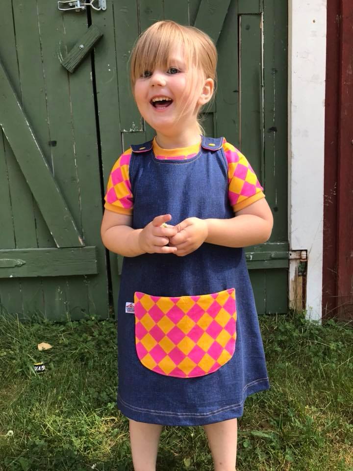 Karlssons Dungaree Dress Strl 62-164 PDF-mönster