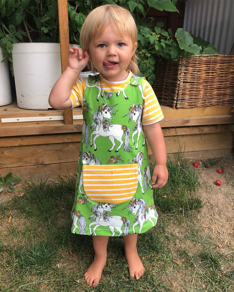 Karlssons Dungaree Dress Strl 62-164 PDF-mönster