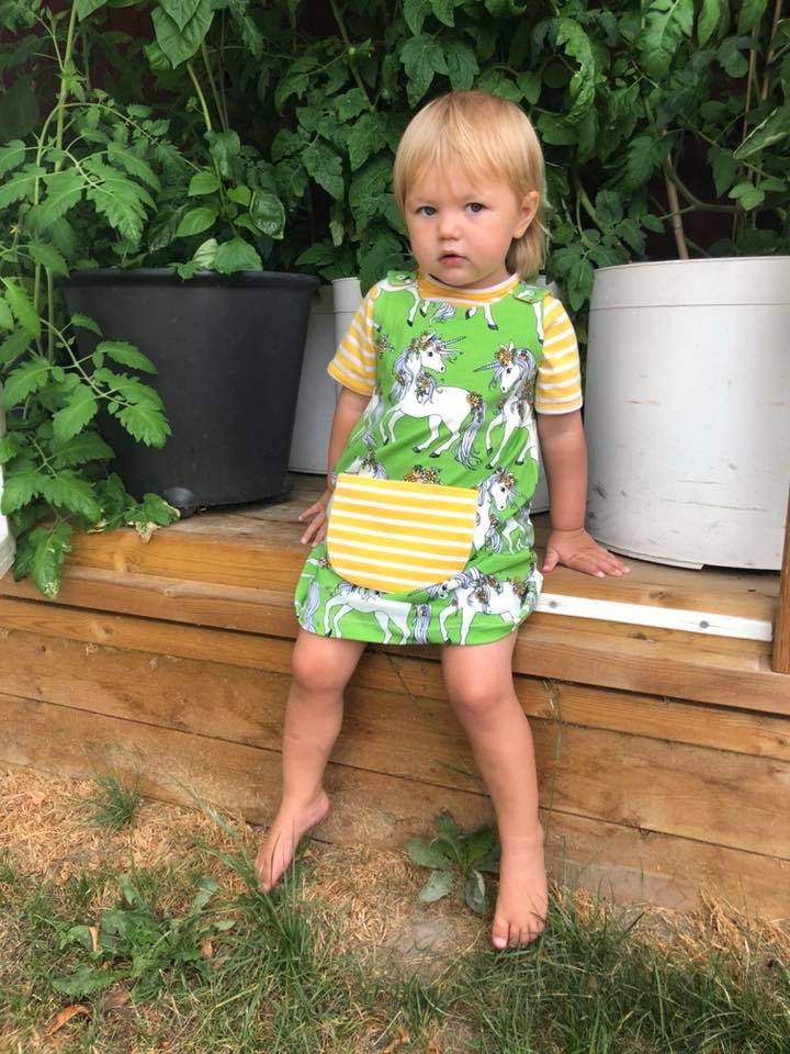 Karlssons Dungaree Dress Strl 62-164 PDF-mönster