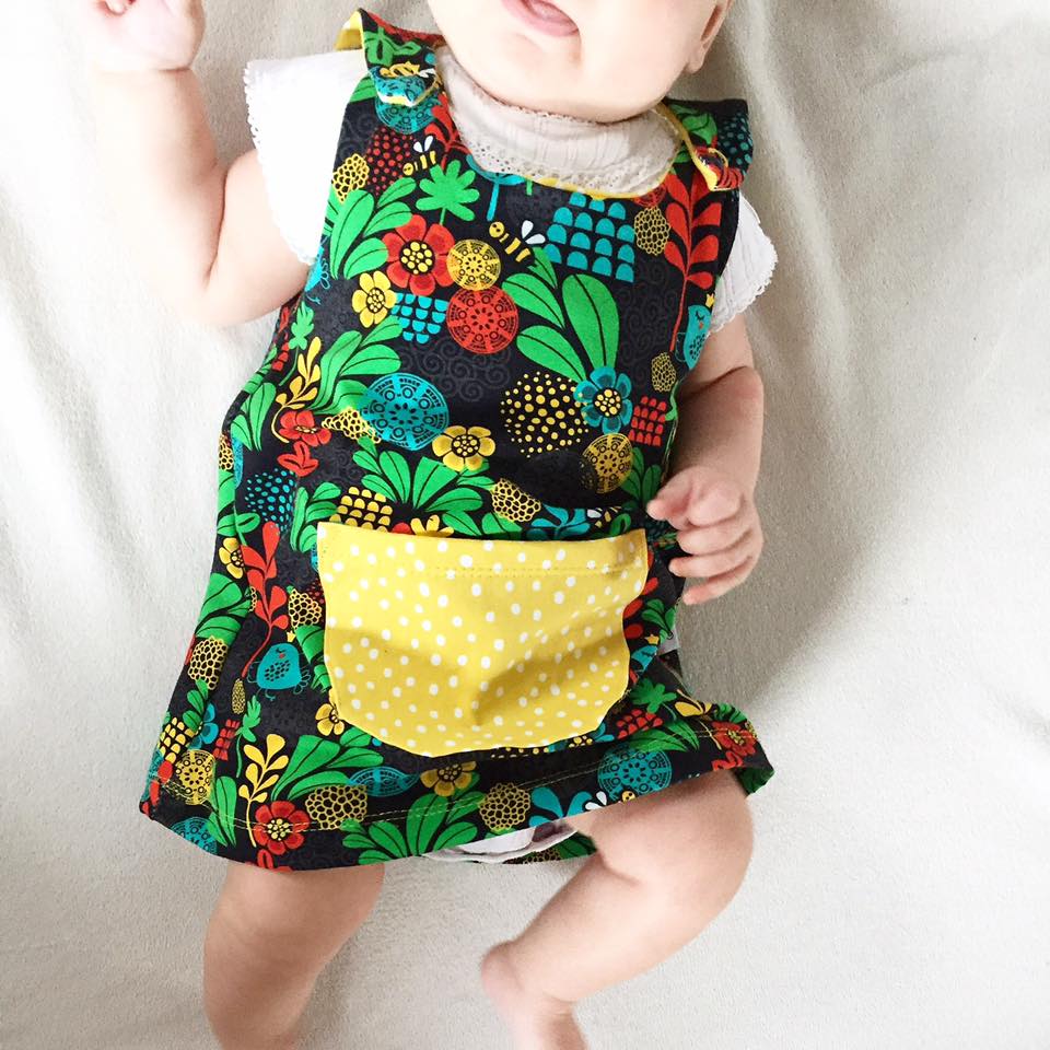 Karlssons Dungaree Dress Strl 62-164 PDF-mönster