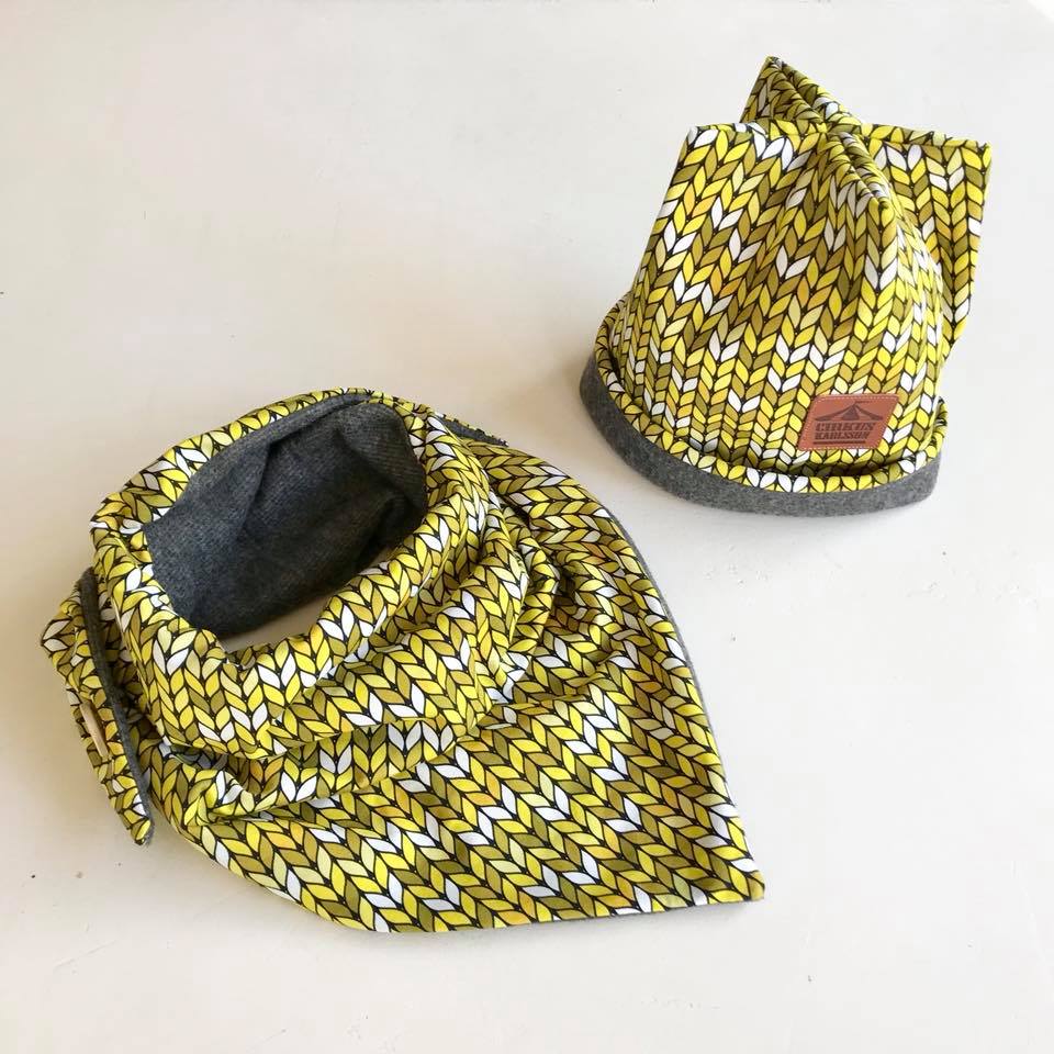 Plus Plus Hat & Scarf strl Prematur-Herr Pappersmönster