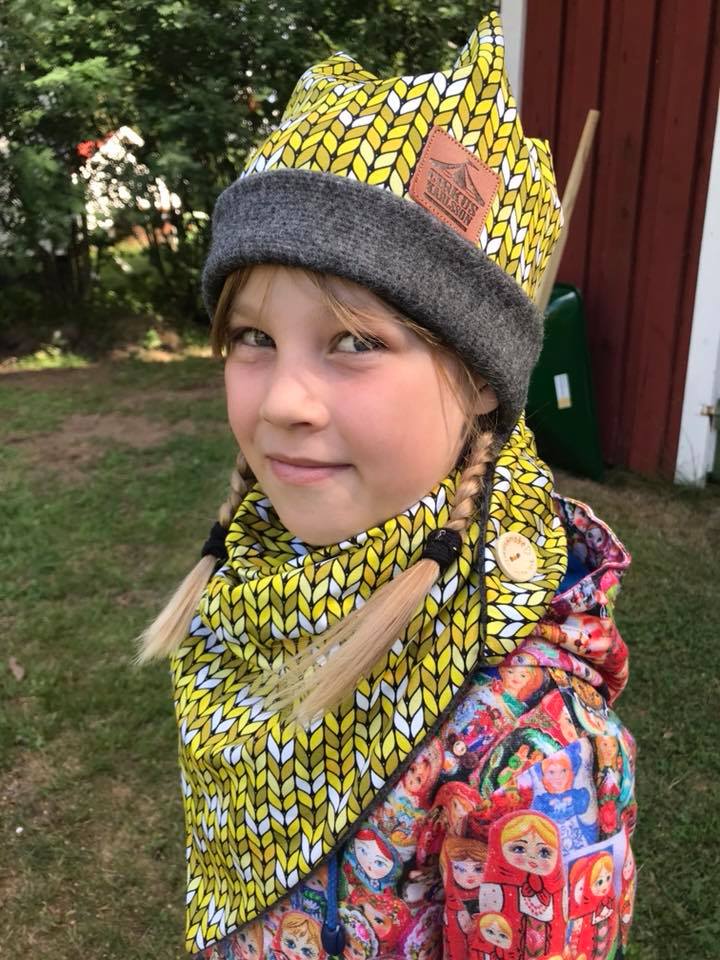 Plus Plus Hat & Scarf strl Prematur-Herr Pappersmönster