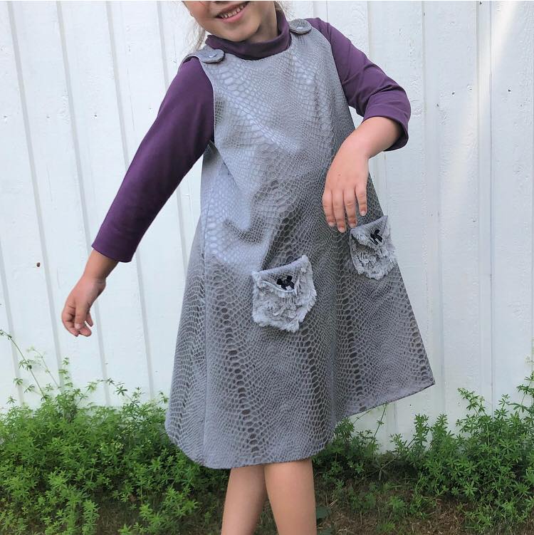 Karlssons Dungaree Dress Strl 62-164 PDF-mönster