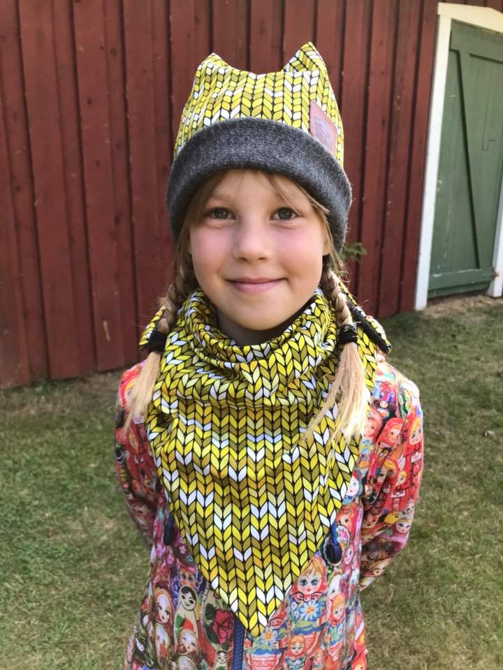 Plus Plus Hat & Scarf strl Prematur-Herr Pappersmönster