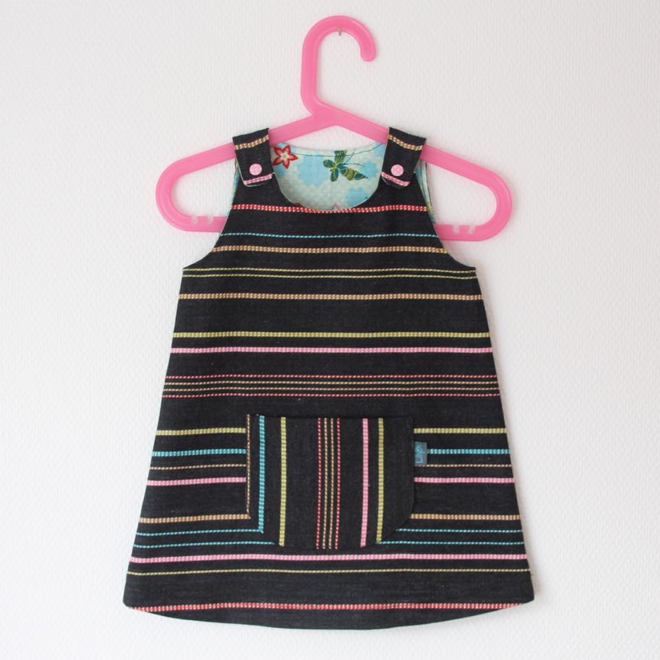 Karlssons Dungaree Dress Strl 62-164 PDF-mönster