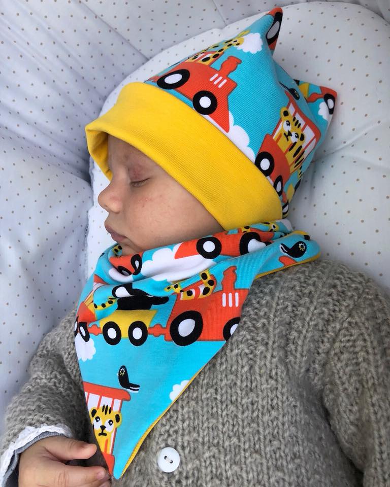 Plus Plus Hat & Scarf strl Prematur-Herr Pappersmönster