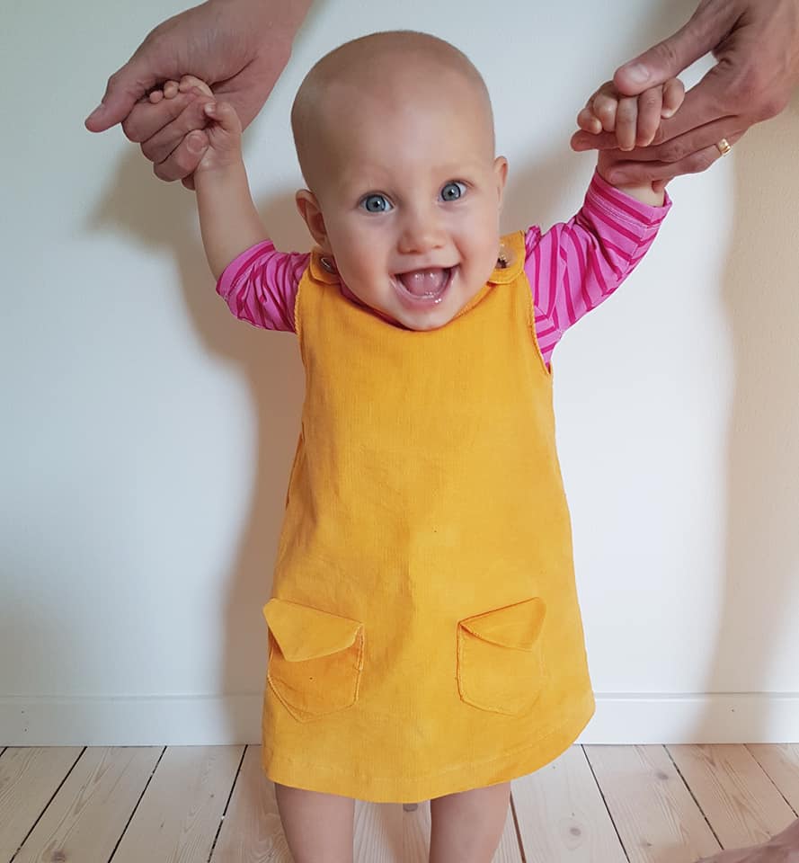 Karlssons Dungaree Dress Strl 62-164 PDF-mönster