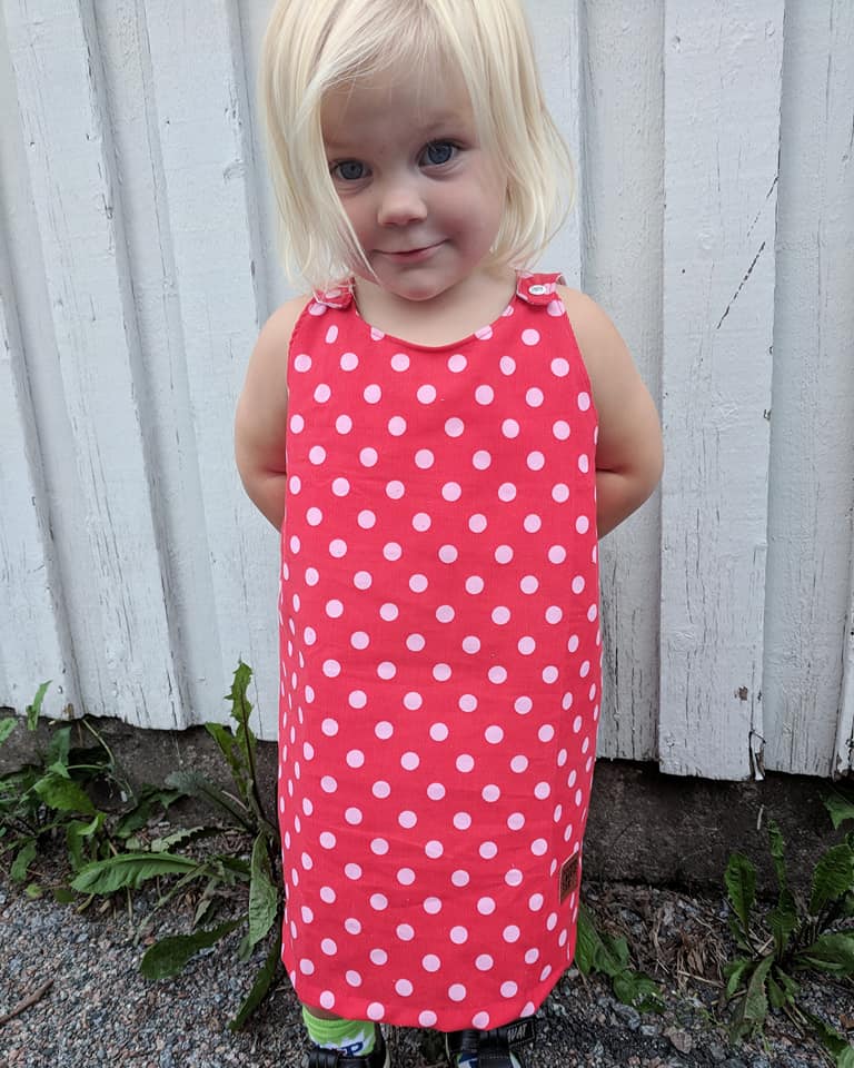 Karlssons Dungaree Dress Strl 62-164 PDF-mönster