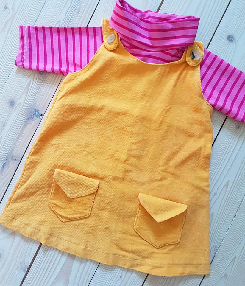 Karlssons Dungaree Dress Strl 62-164 PDF-mönster