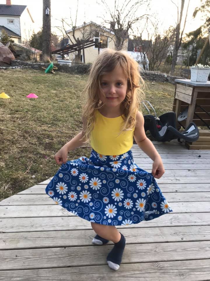 Blueberry Bell Dress Strl 80-164 Pappersmönster