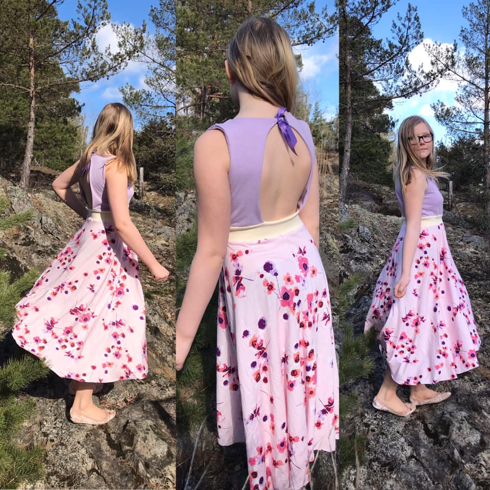 Blueberry Bell Dress Strl 80-164 Pappersmönster