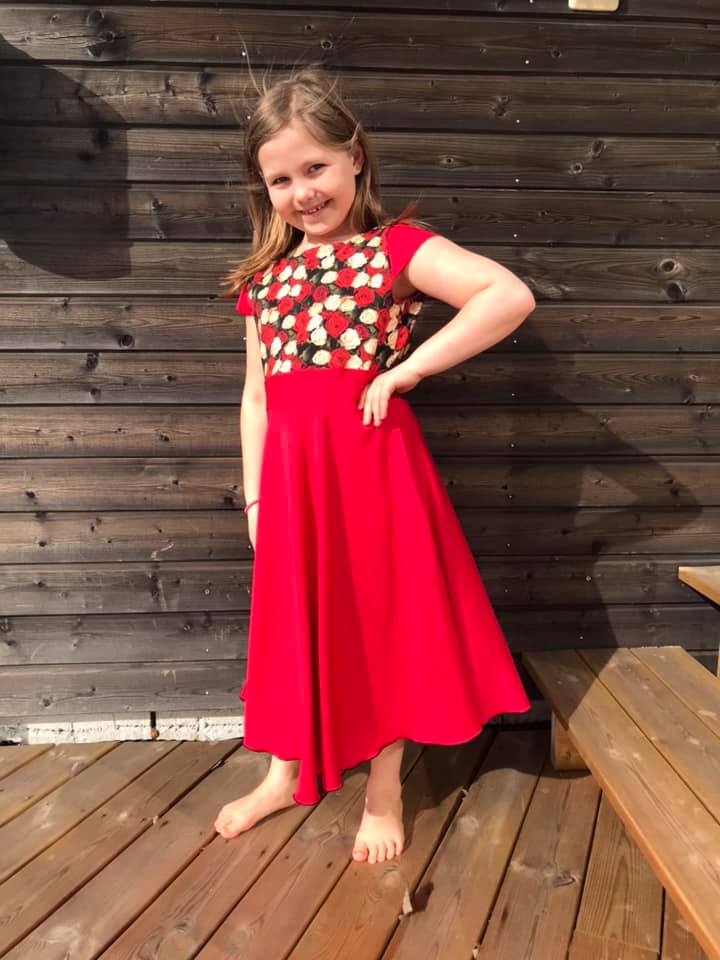 Blueberry Bell Dress Strl 80-164 Pappersmönster