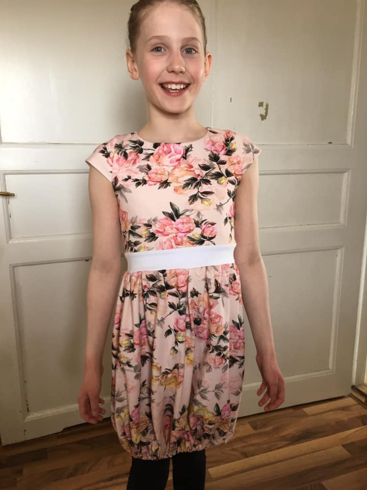 Blueberry Bell Dress Strl 80-164 PDF-mönster
