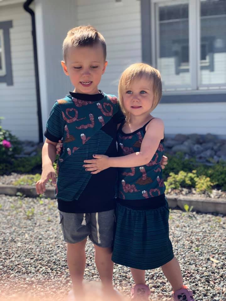 Sunshine Shirt Strl 62-170 PDF-mönster