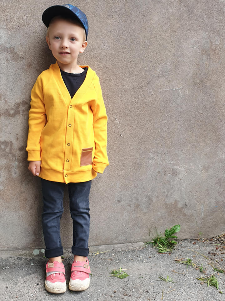 That BaumwULLE Cardigan Strl 56-170 Pappersmönster