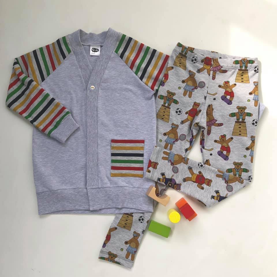 That BaumwULLE Cardigan Strl 56-170 Pappersmönster