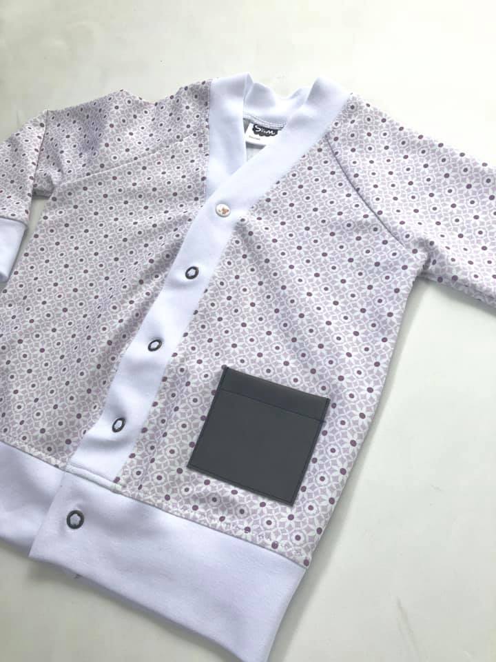 That BaumwULLE Cardigan Strl 56-170 Pappersmönster