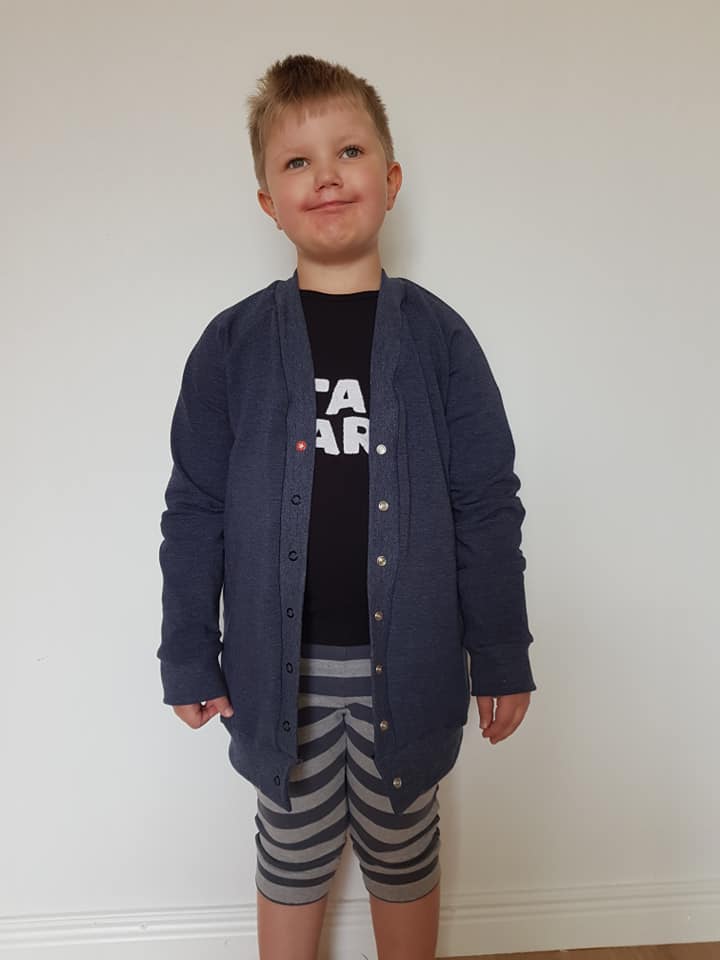 That BaumwULLE Cardigan Strl 56-170 Pappersmönster