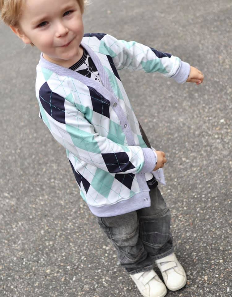 That BaumwULLE Cardigan Strl 56-170 PDF-mönster