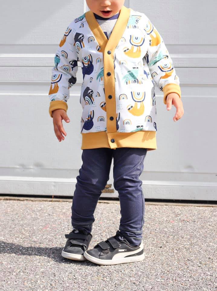 That BaumwULLE Cardigan Strl 56-170 Pappersmönster