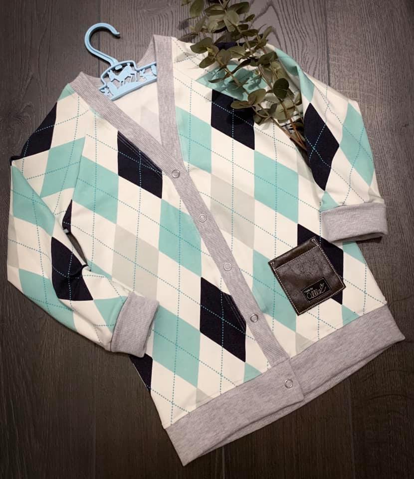 That BaumwULLE Cardigan Strl 56-170 Pappersmönster