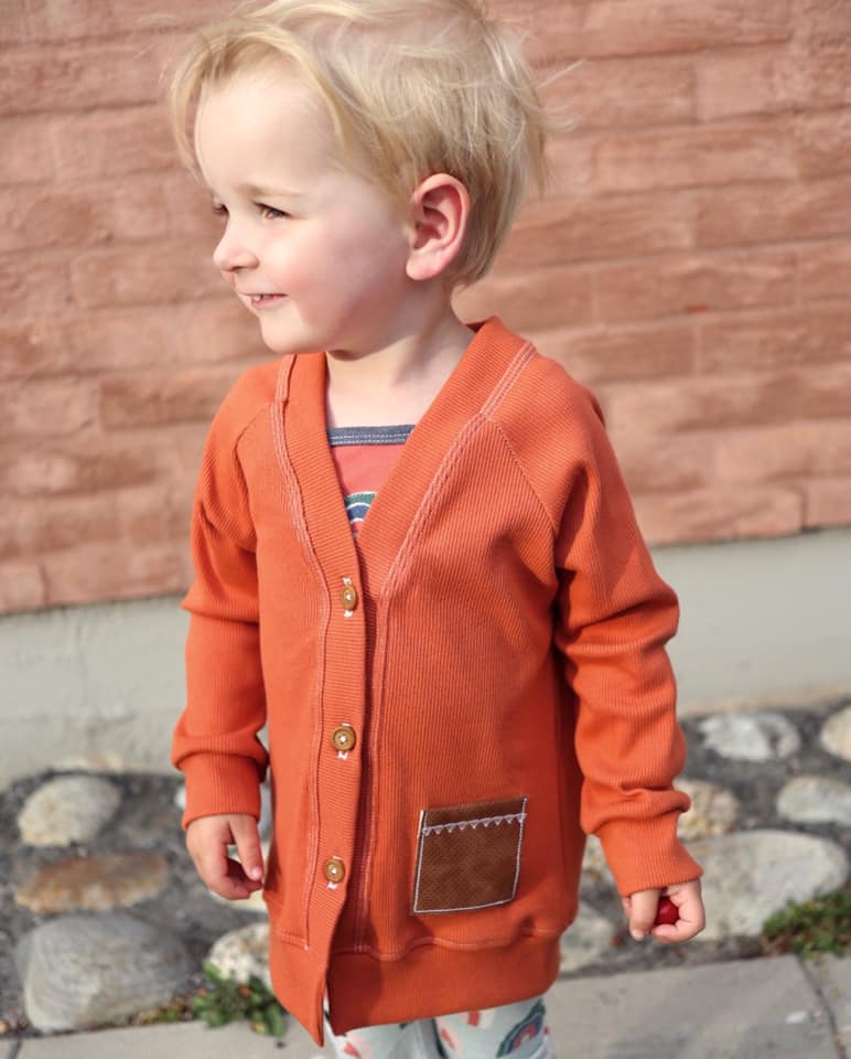 That BaumwULLE Cardigan Strl 56-170 Pappersmönster
