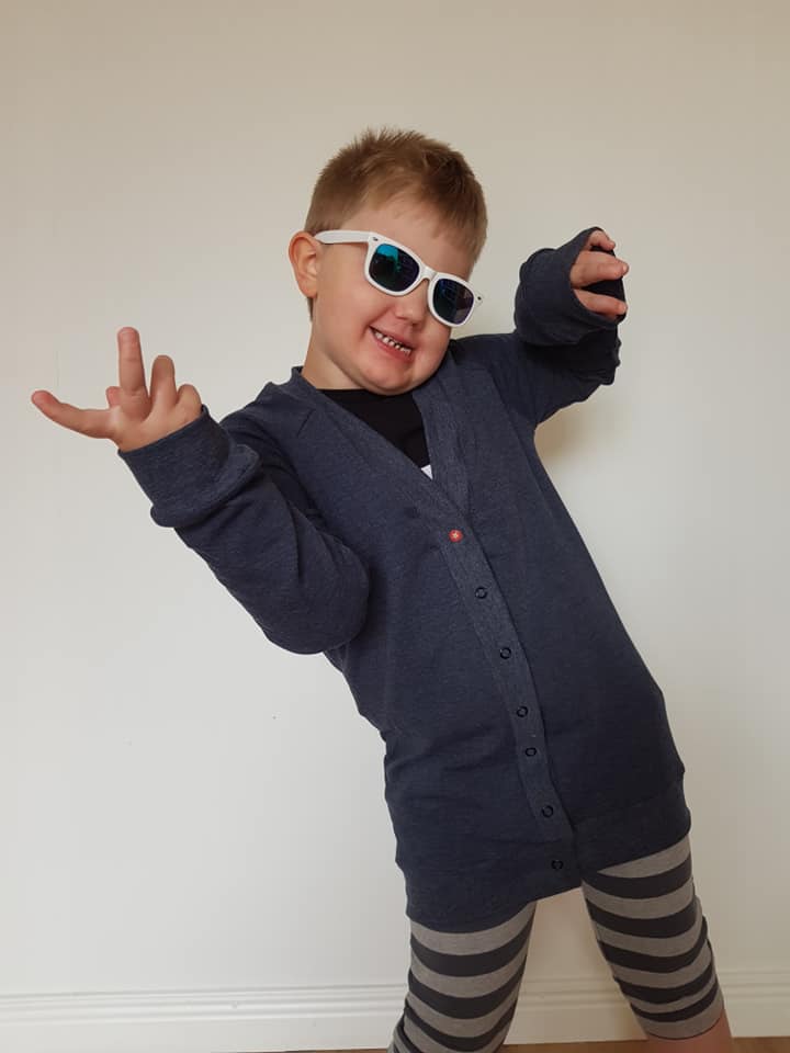 That BaumwULLE Cardigan Strl 56-170 Pappersmönster