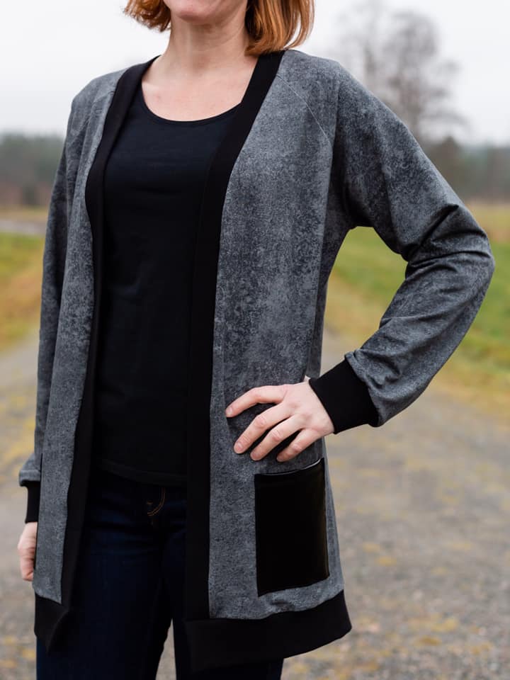 The BaumwULLE Cardigan Strl 34-56 PDF-mönster