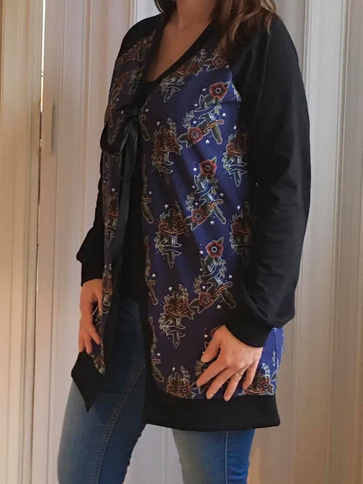 The BaumwULLE Cardigan Strl 34-56 PDF-mönster