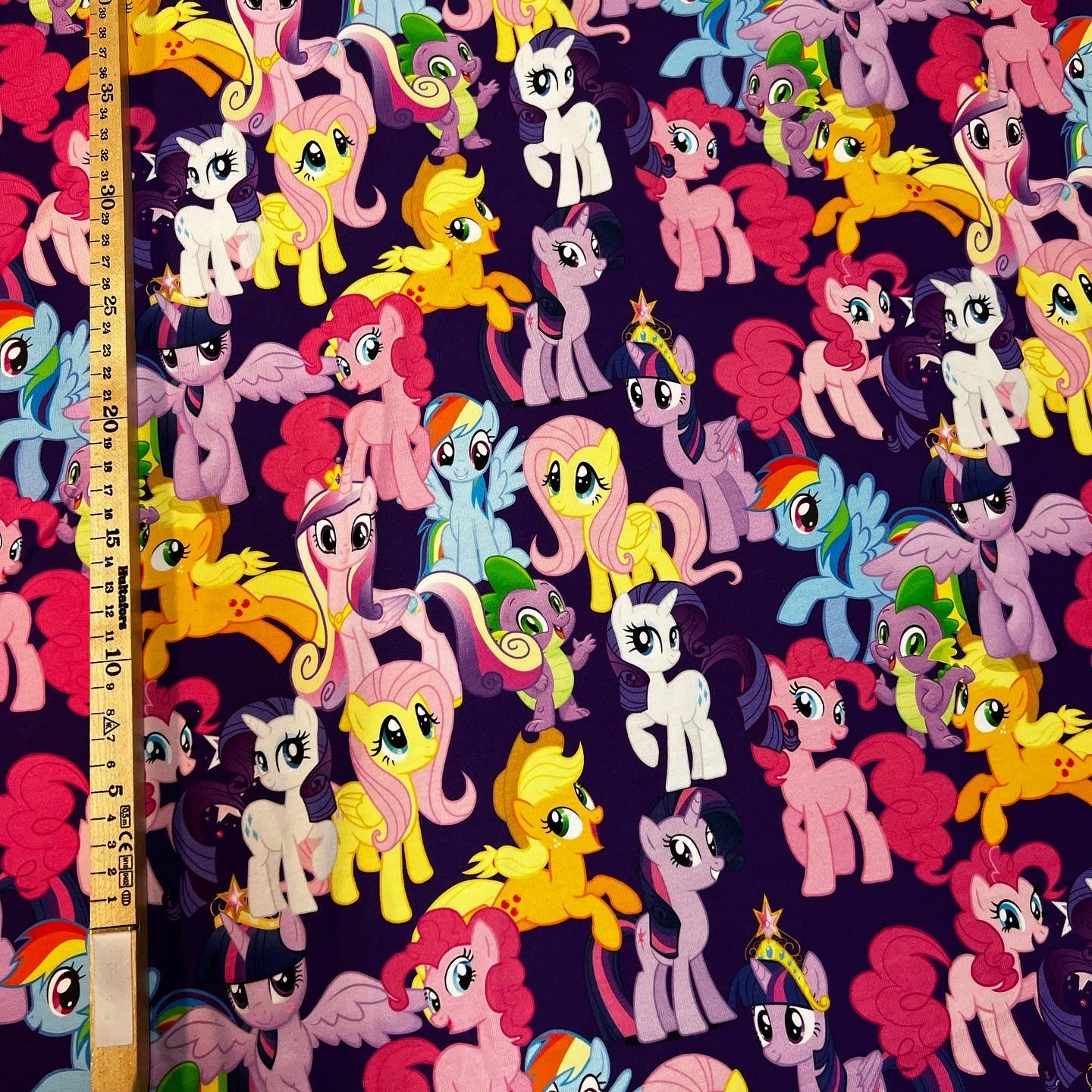 Lila Pony Öglad Jogging/French Terry