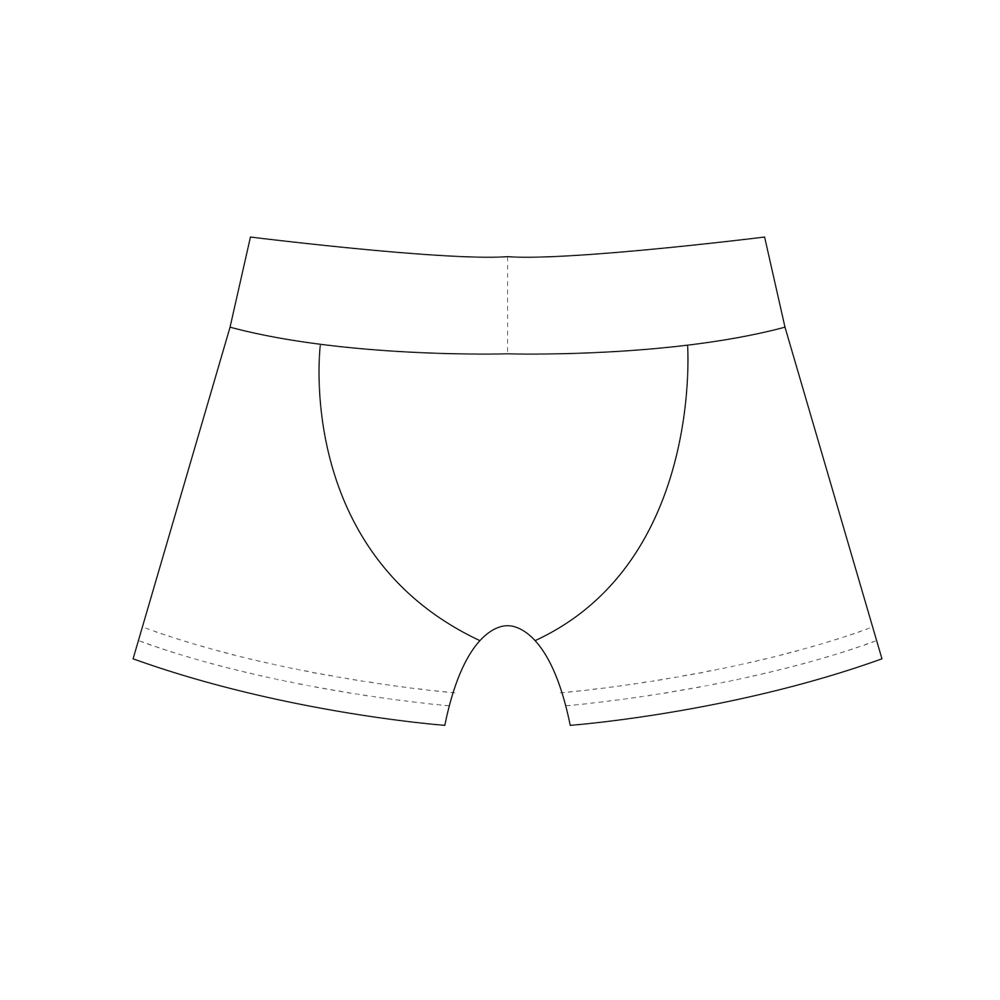 Bandit Boxers Strl 68-164 PDF-mönster