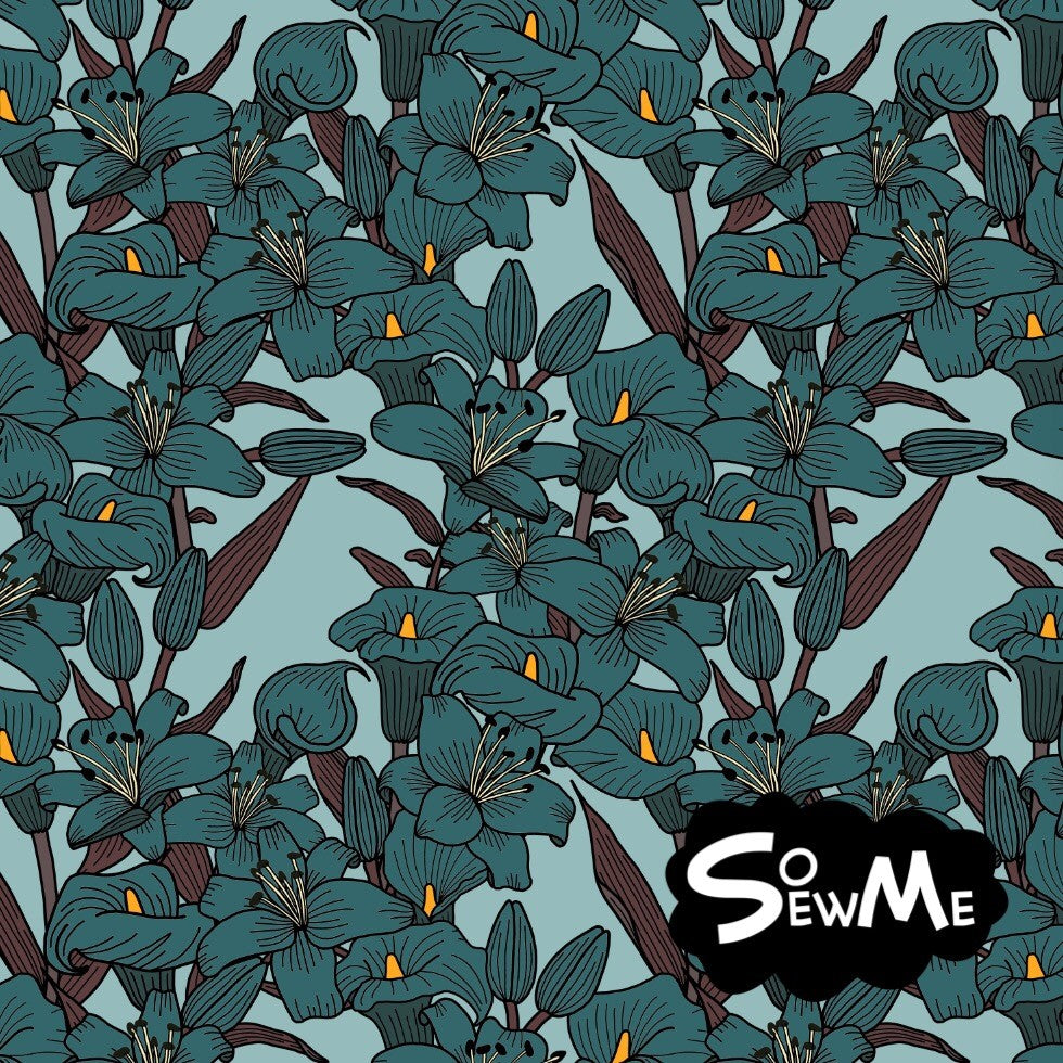 Calillies Mint/Teal Viscosetrikå