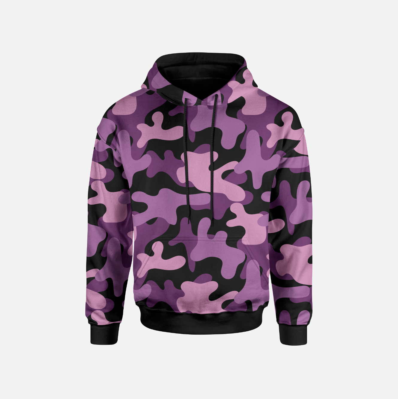 MEGA-camo Purple GOTS Sweatshirt/College
