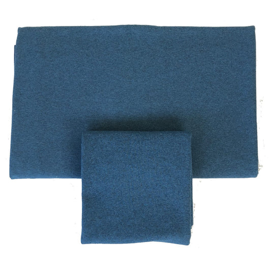 Mudd, rundstickad extra bred, Clear Blue Melange