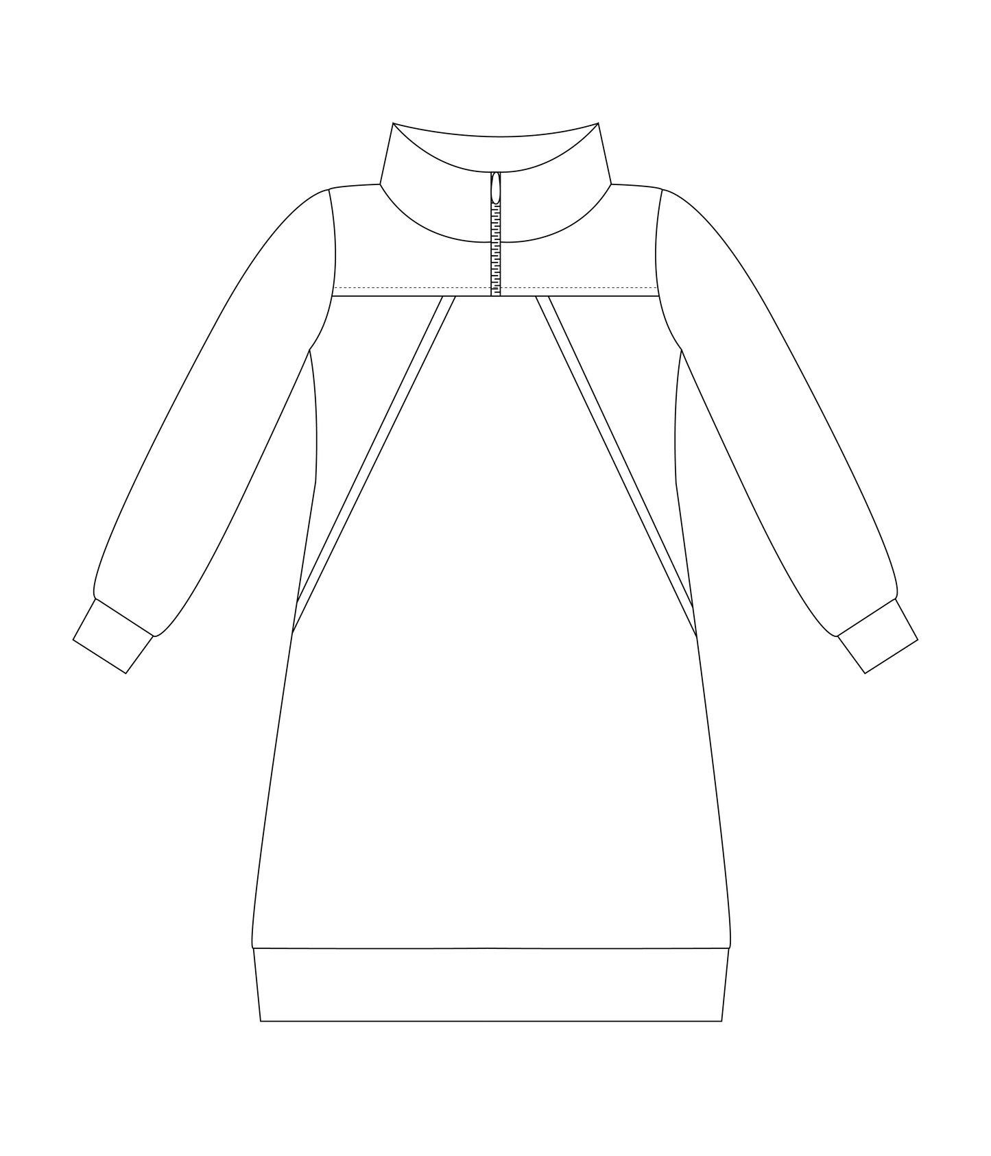 Comfy Collars Strl 62-170 PDF-mönster