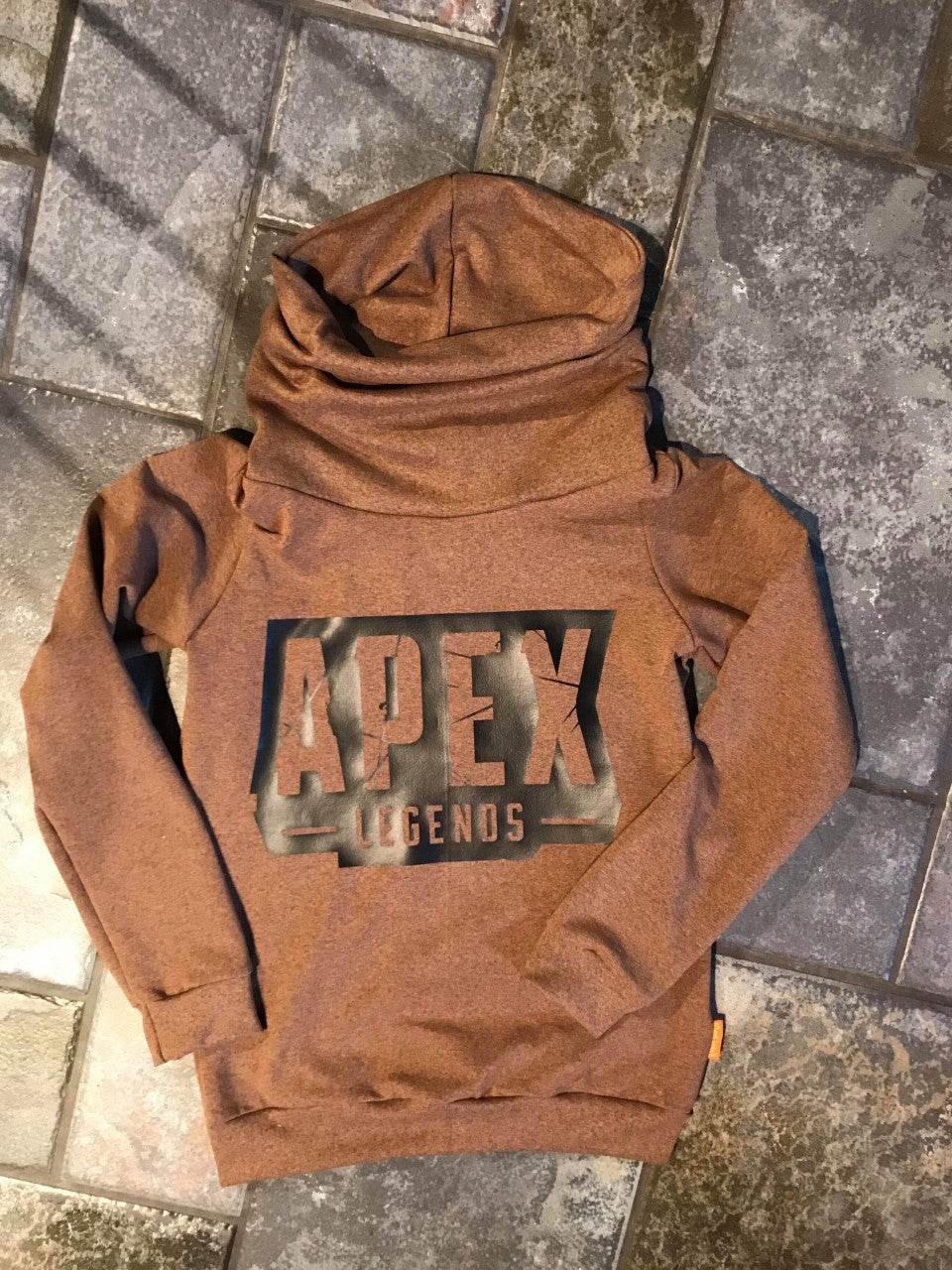 Mudd, rundstickad extra bred, Rust Melange