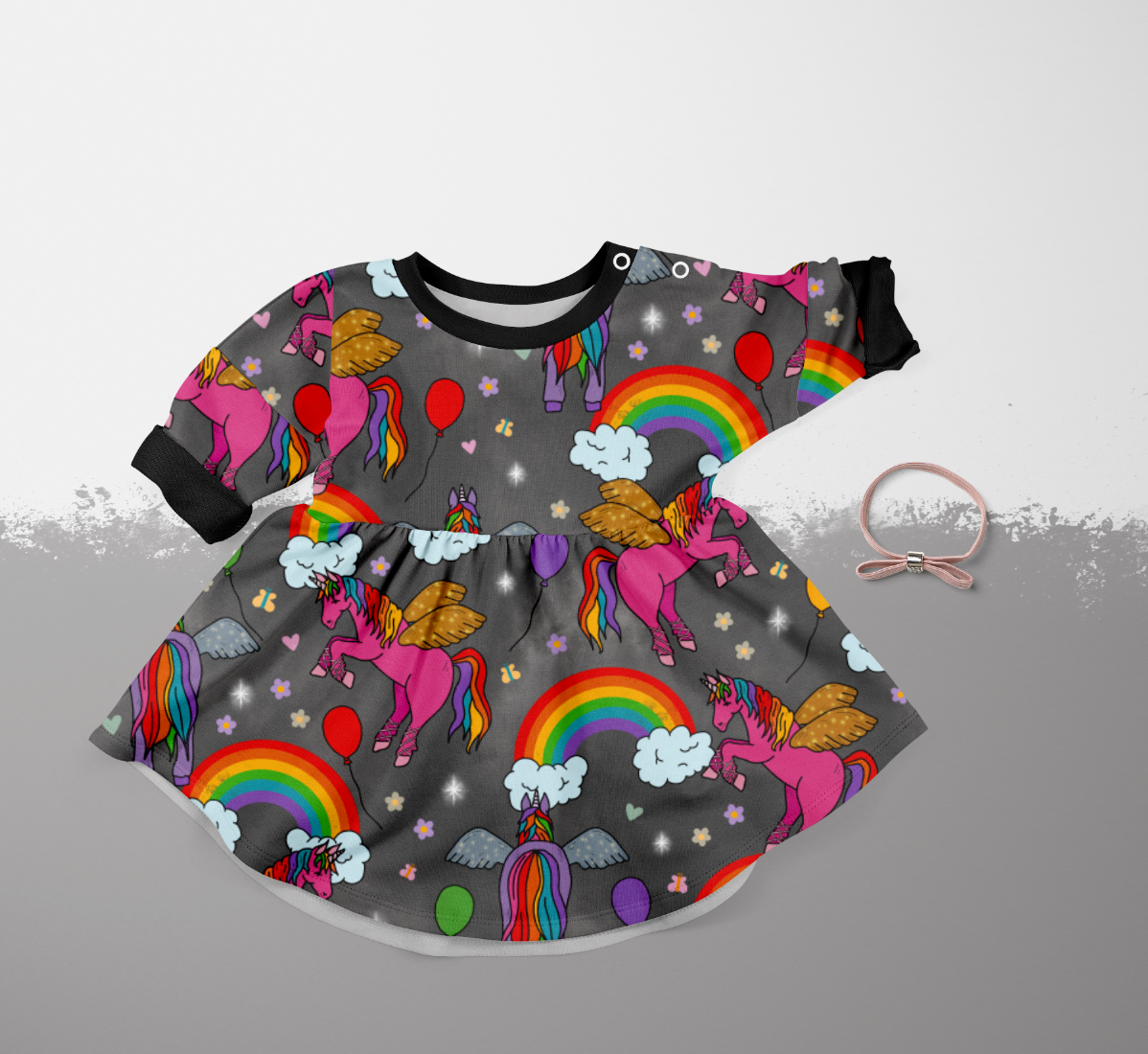 Dreamy Unis Dark Grey GOTS-Trikå/Jersey