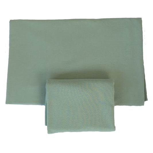 Mudd, rundstickad extra bred, Dusty Mint Green