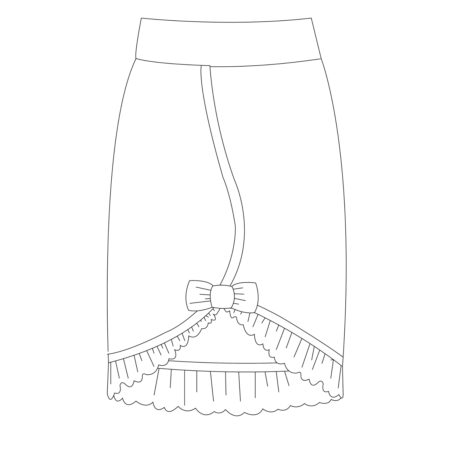 Flirt Skirt strl 36-50 PDF-mönster