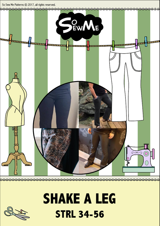 Shake a Leg Strl 34-56 Pappersmönster